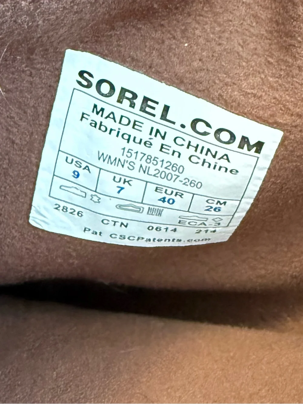 Sorel 9 slimpack riding tall boots leather nutmeg brown equestrian waterproof - Picture 8 of 8